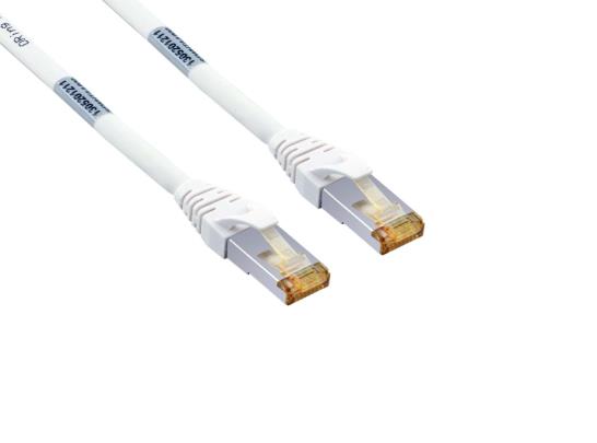 Oring Networking PC-SS06A005WH Patch Cord CAT6A S/FTP BC 26AWG 7*0.16 LSZH - 0,5mt. - Beyaz